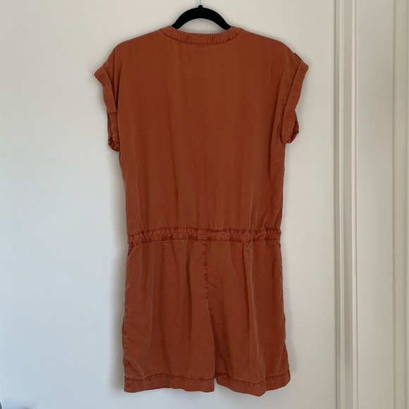 Sanctuary Rust Orange Utility Romper - Picture 3 of 5